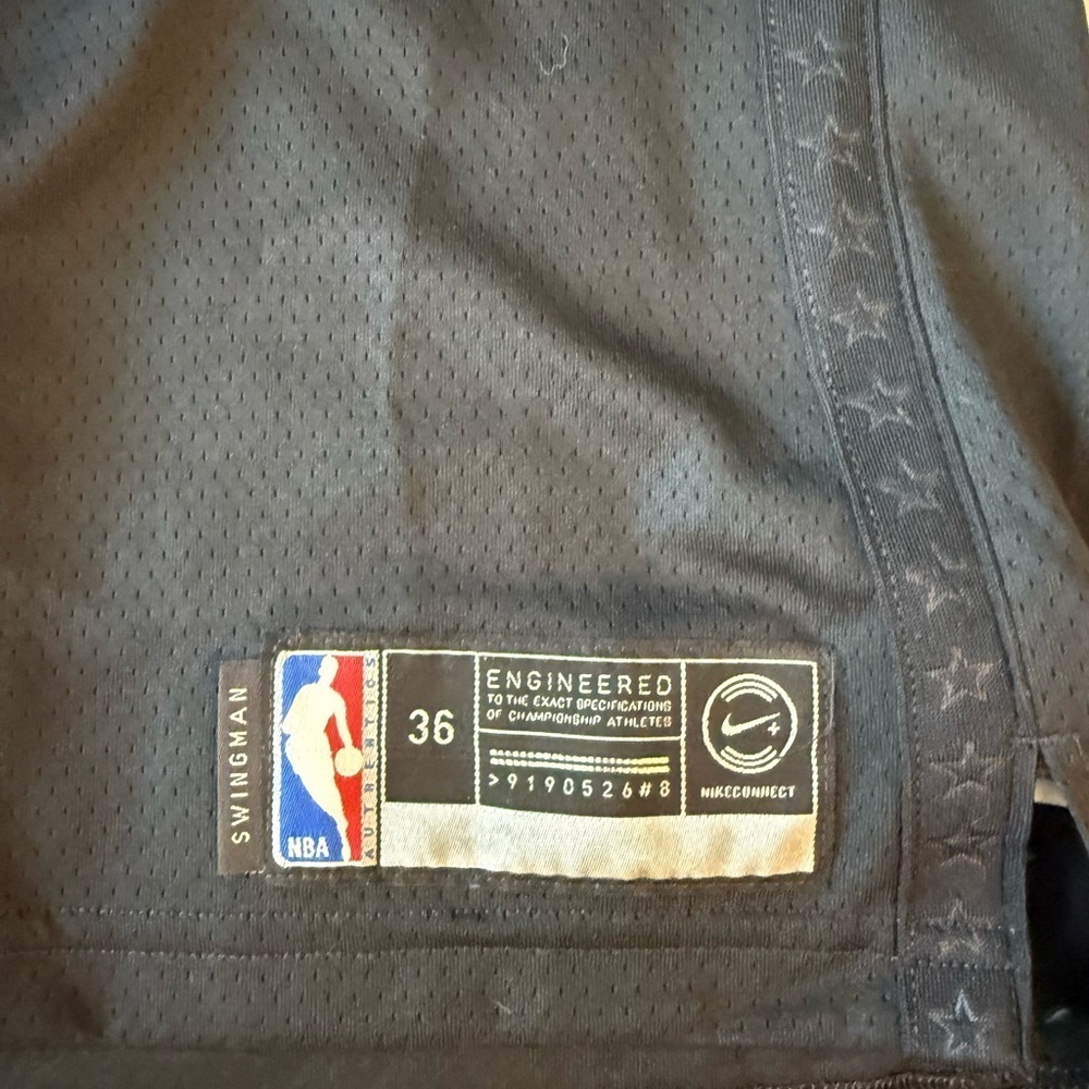 Stephen Curry’s 36 Jordan Swingman Black Golden State Warriors All Star Jersey - Picture 7 of 8